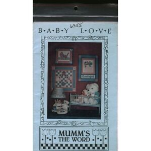 Vintage 1989 Mumm's The Word Baby Love Sewing Pattern Debbie Mumm Nursery Decor